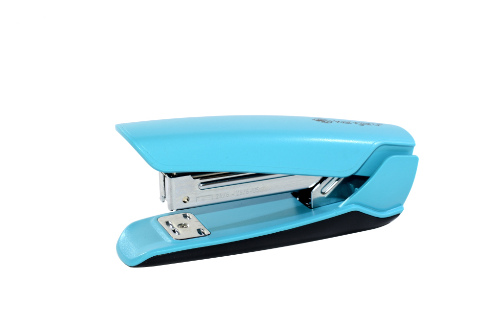 Степлер №24/6 на 25л. Kangaro Nowa-35-TurquoiseBlue, бирюз. (70мм)