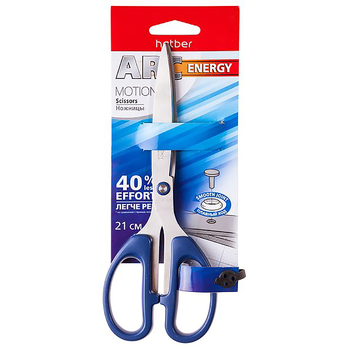 Ножницы 210мм./90мм. "Hatber Motion" легкий рез/12