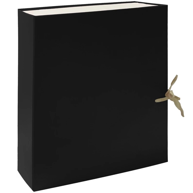 Короб архивный   с завяз. 120мм бумвинил LAMARK, разб., черный