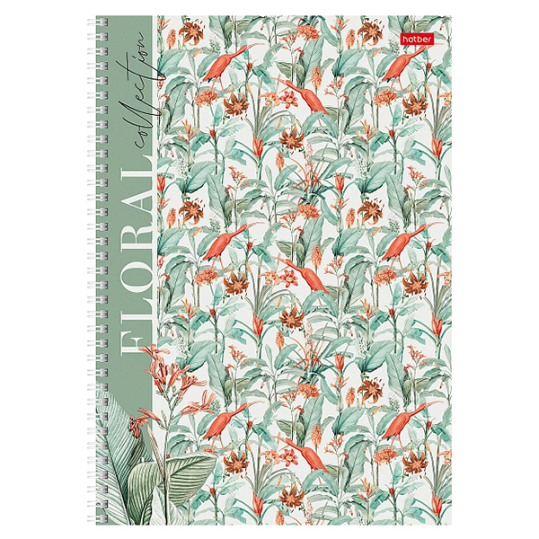Тетрадь  А4  80л. кл. спир."Хатбер" Floral collection, 4 дизайна/28