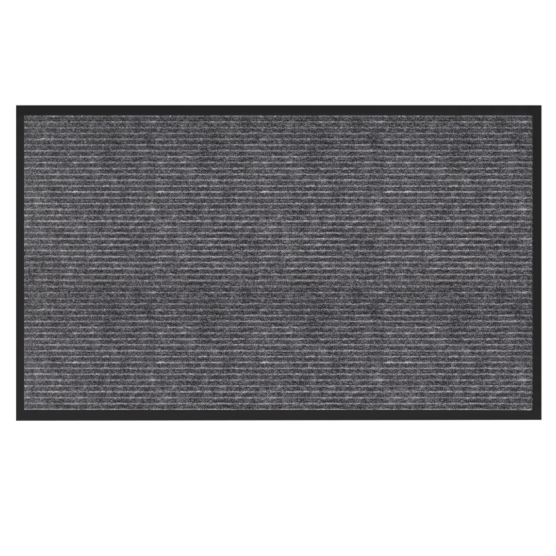 Коврик придверный "Primila", 90*150см, 7 мм, влагогрязезащитный, ребрист. серый