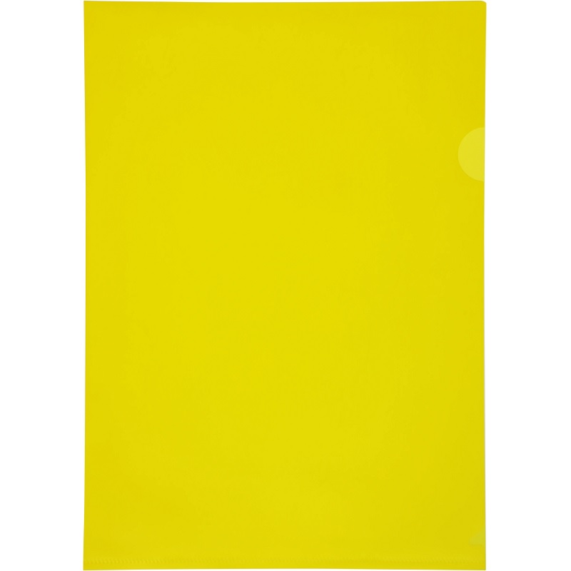 Папка-уголок   (без над) /Е310/3001/ 180мкр.,желт.прозр./20/440