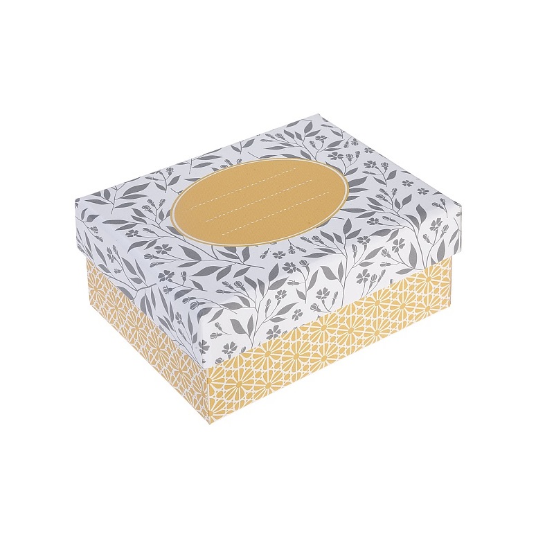 Коробка картонная с крышкой 125х90х55 мат.ламин, Primrose