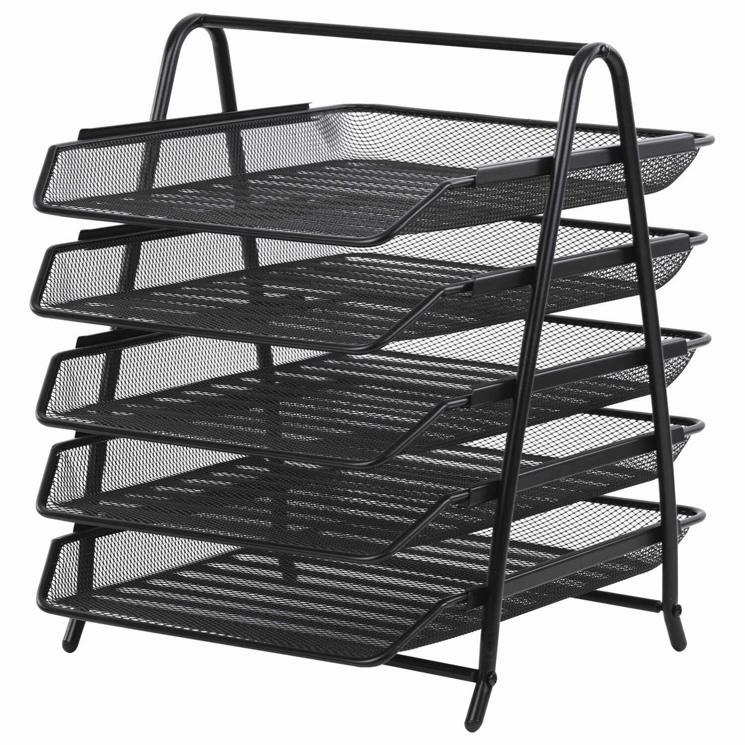 Лоток гор. 5-ти секц.разб., метал. сетк., черный