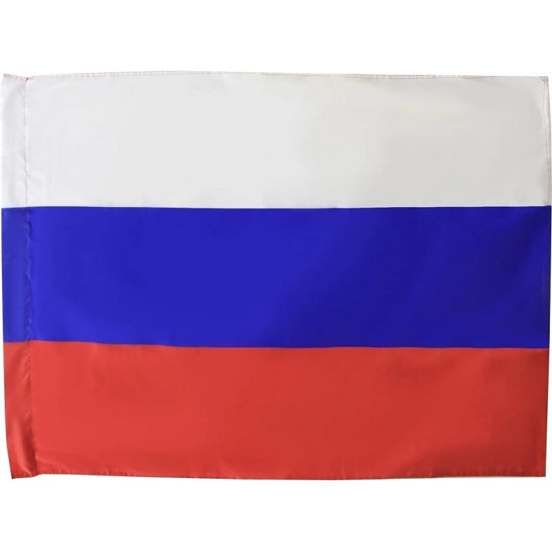 Флаг России 90х135 см без герба, полиэф.шелк