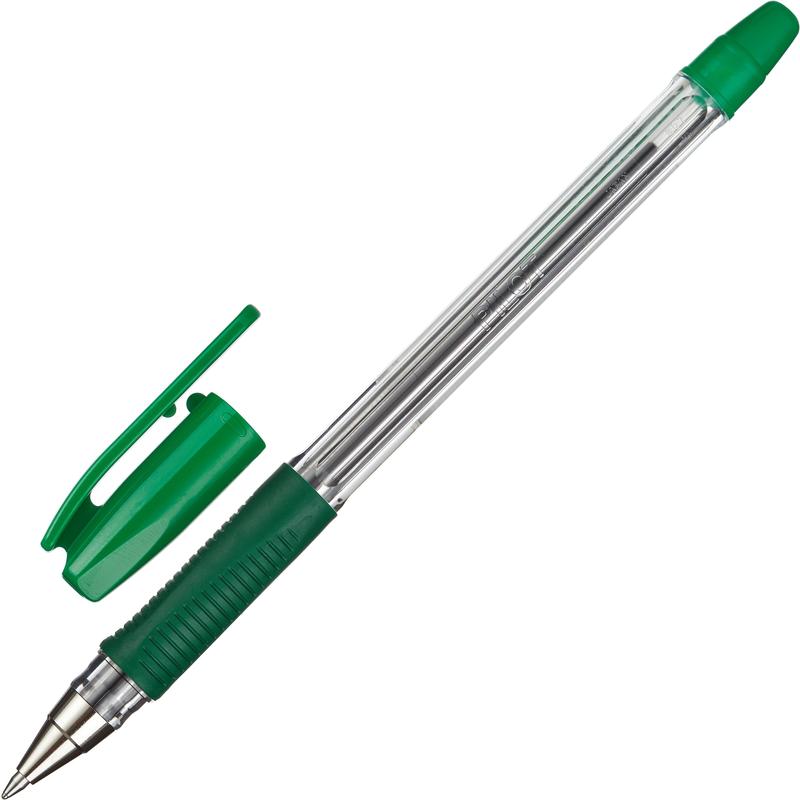Ручка шар. зелен. 0,5мм PILOT BPS-GP-F, лин. 0,22мм, грип/12