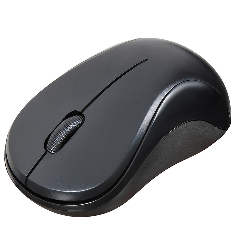 Мышь Оклик 605SW черный, оптическая (1200dpi) USB (3but), беспроводн.