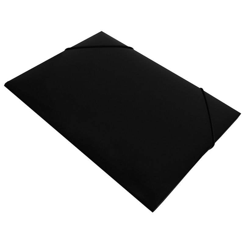 Папка на резинке Бюрократ "Black&White" A4  30 мм., пл. 0.5мм, черн./бел.