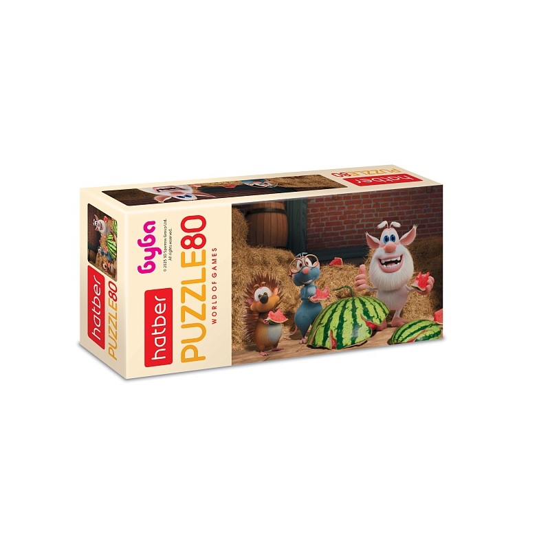 Пазлы-игра 80 эл., А5, Буба (230х165мм)