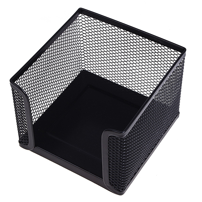 Подставка для бум. блок 9х9х5 метал.,черн. сетка