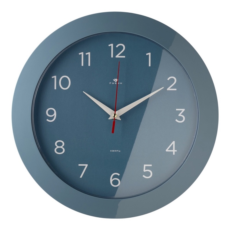 Часы настенные круг "Рубин. Классика" 31см., синий
