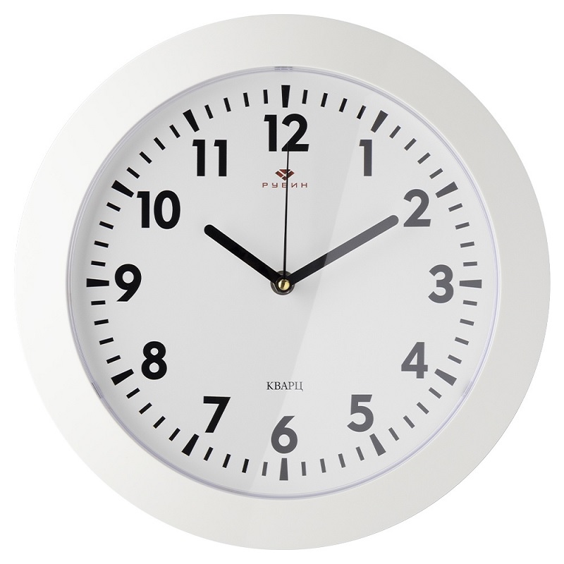 Часы настенные круг "Рубин. Классика" 31см., белый
