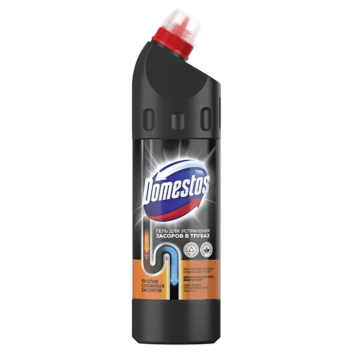 Чистящее средство от засоров "Domestos" гель, от засоров, 750мл./12