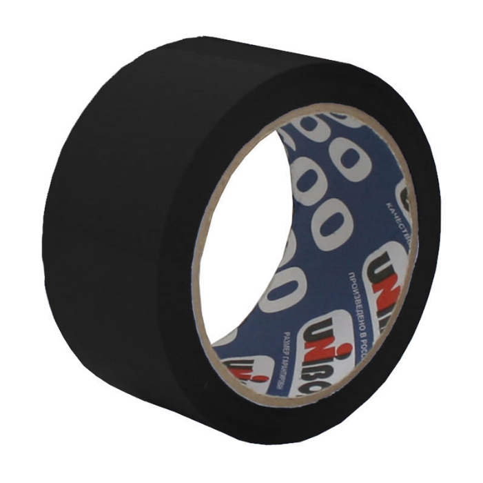 Скотч черный 48 мм.*66 м UNIBOB/36