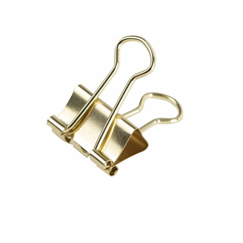 Зажим 19 мм (80 л.) золотой/40