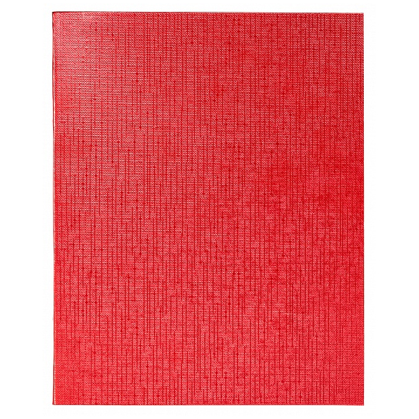 Тетрадь  А5  48л. кл. скоба "Хатбер"бумвинил, Metallic красная