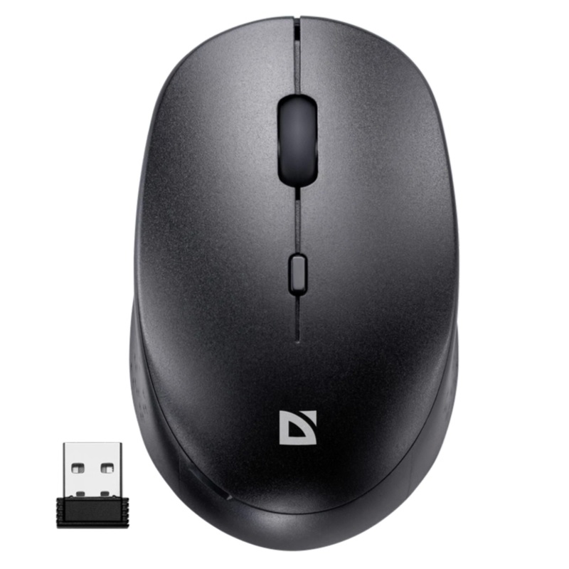 Мышь Defender Auris MB-027 Wireless, черная, беспровод.