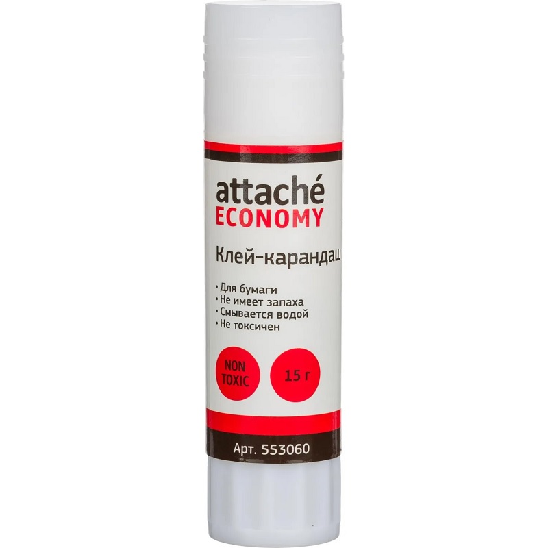 Клей-карандаш 15г Glue Stick Attache Economy/20