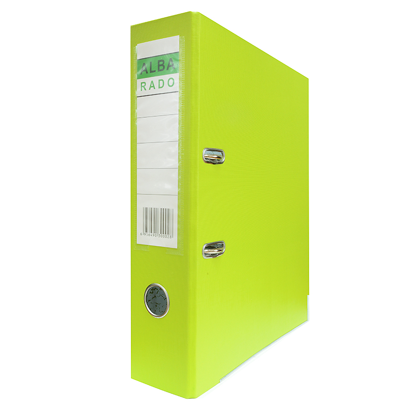 Регистратор 70 мм. ALBA RADO PVC/бумага, салатовый/50