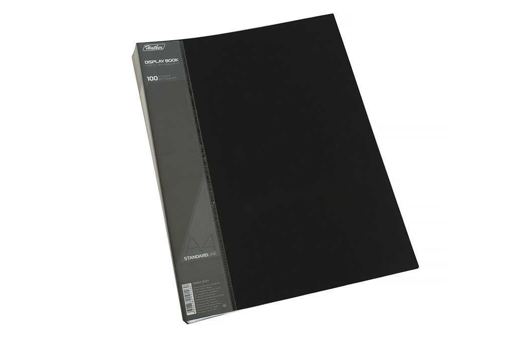Папка с мультиф.100 л. Standard Hatber, черная