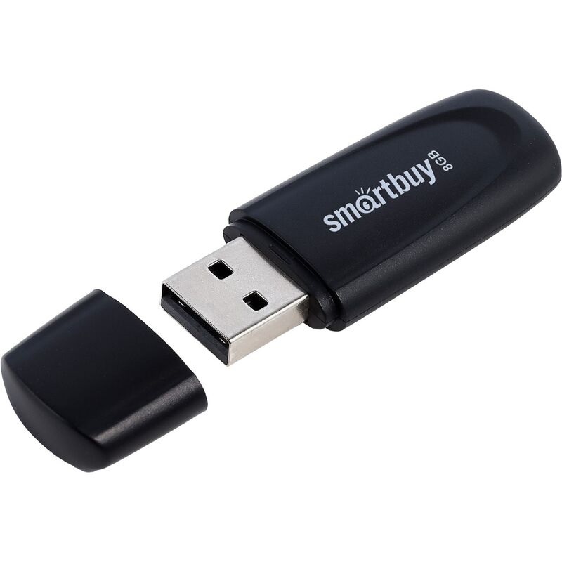 Память USB2.0 FlashDrive 8GB Smartbuy Scout USB, черный