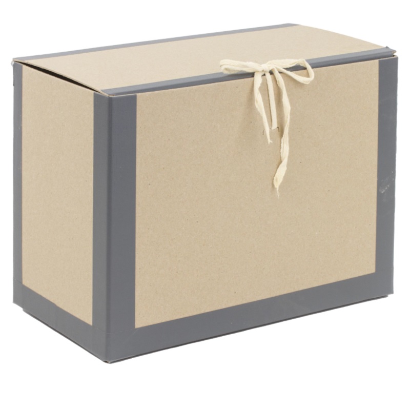 Короб архивный картон перепл.,  175 мм., STAFF, 2 завязки, 180х240х330мм