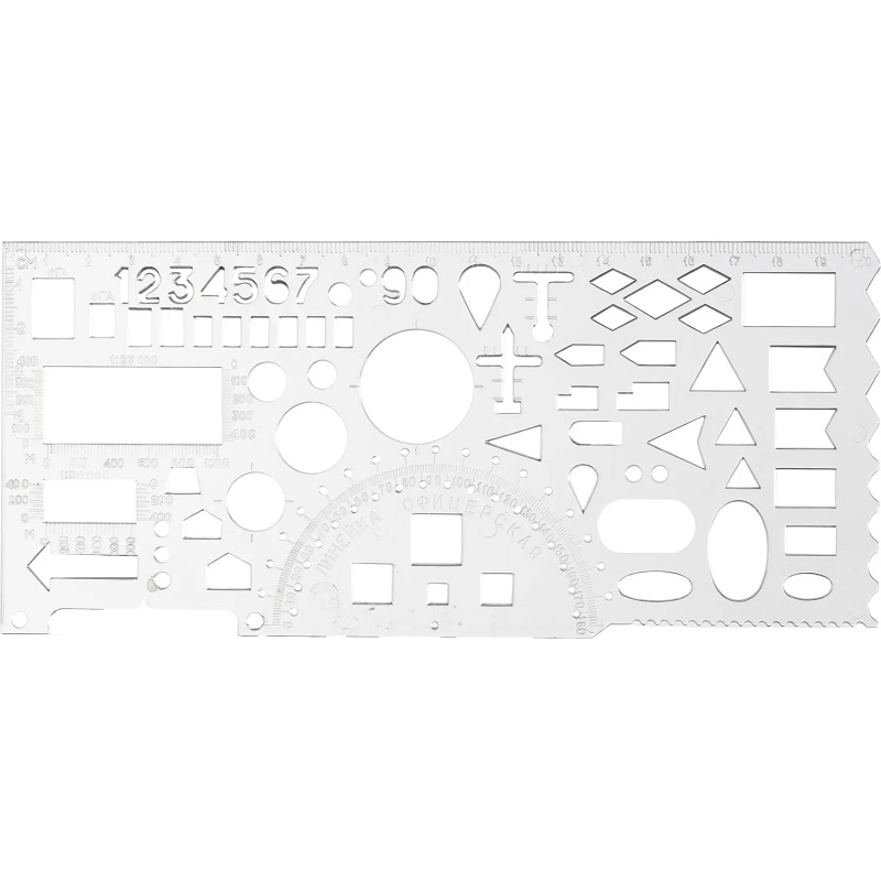 Линейка офицерская 20см, прозр., гибкая Attache/20