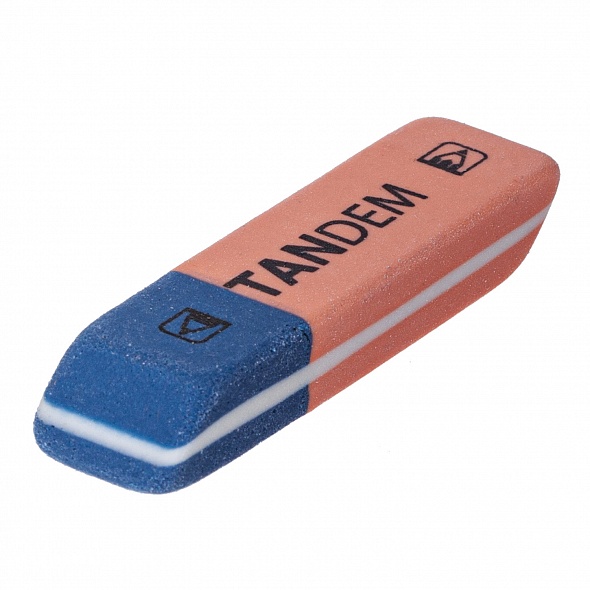 Ластик  Hatber PVC Tandem Bright, 40х13х8мм./36