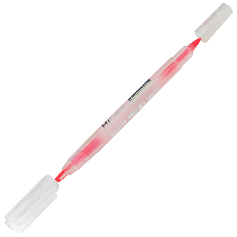 Текст.-маркер Hatber Hi-Lens, 5/1мм., двухсторонний, розовый