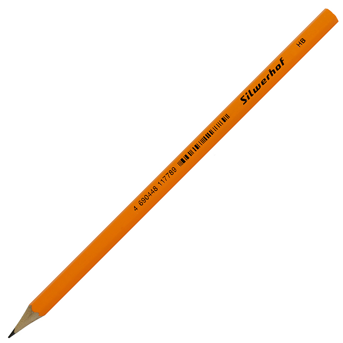 Карандаш ч/г  HB Silwerhof BASIC, шестигр., дер., желт./12