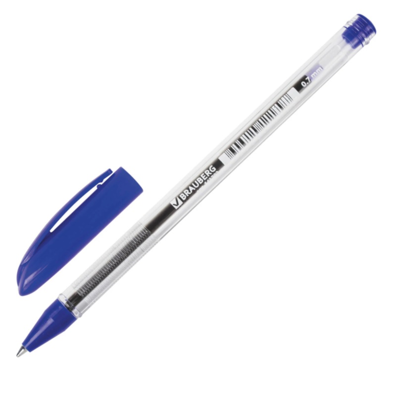 Ручка шар. син. 0,7мм Brauberg Rite-Oil, линия 0,35мм