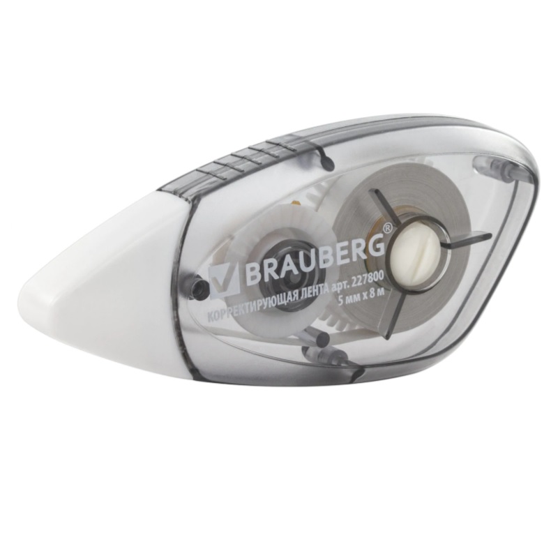 Корректор ленточный 5мм* 8м Brauberg Black&White/12