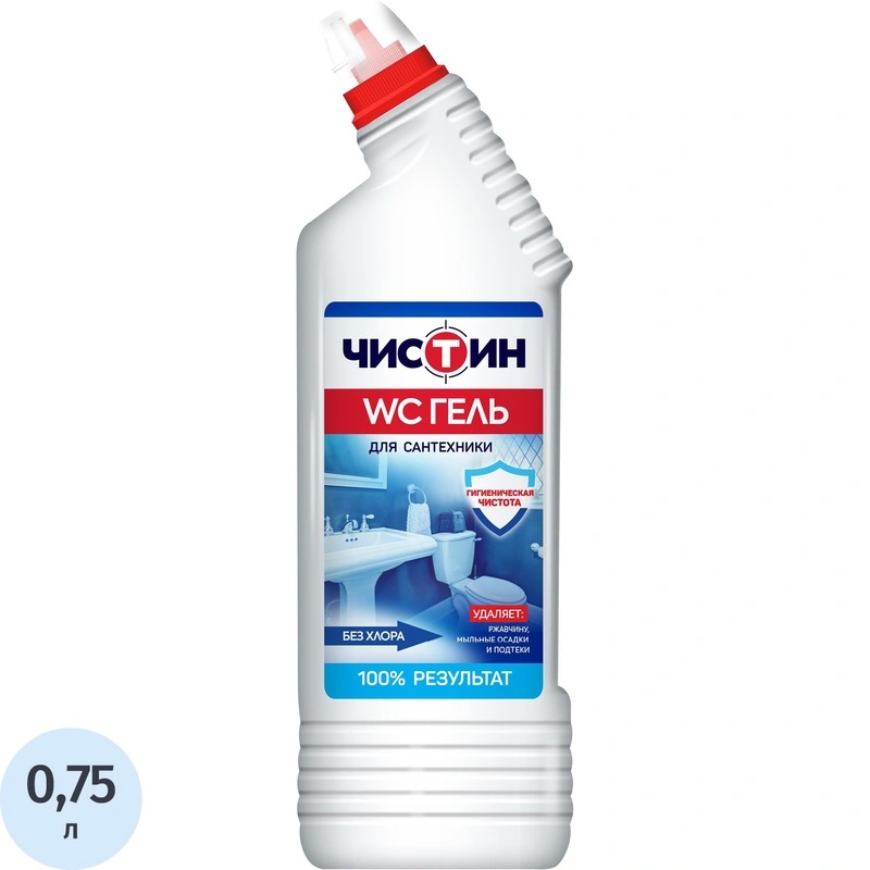 Средство д/чистки сантехники "Чистин" гель 750мл, без хлора/14