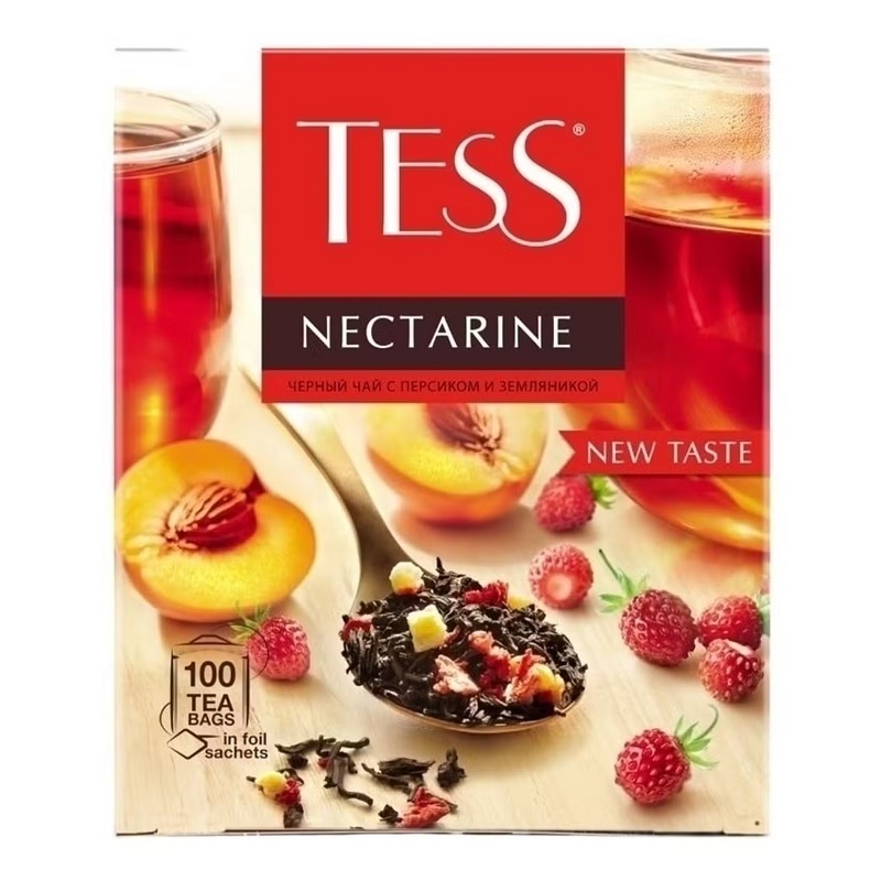 Чай 100 пак. Тесс Нектарин 1,5г, черный /9