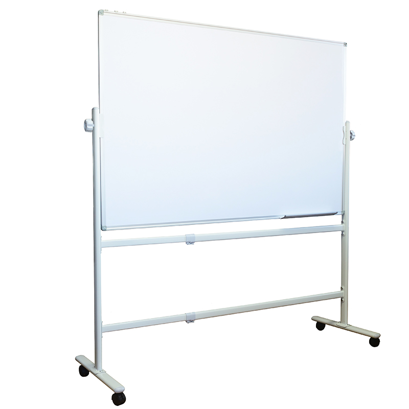 Доска на подставке белая магнитномаркерная 100х 200 см./2-х сторон.