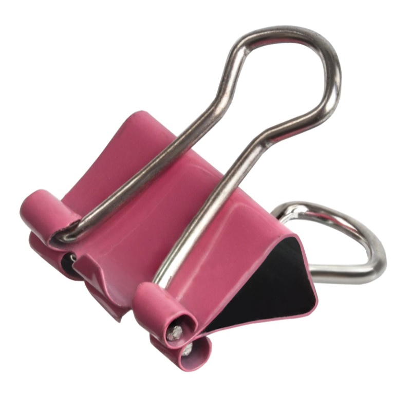 Зажим 15 мм (45 л.) цветной/12