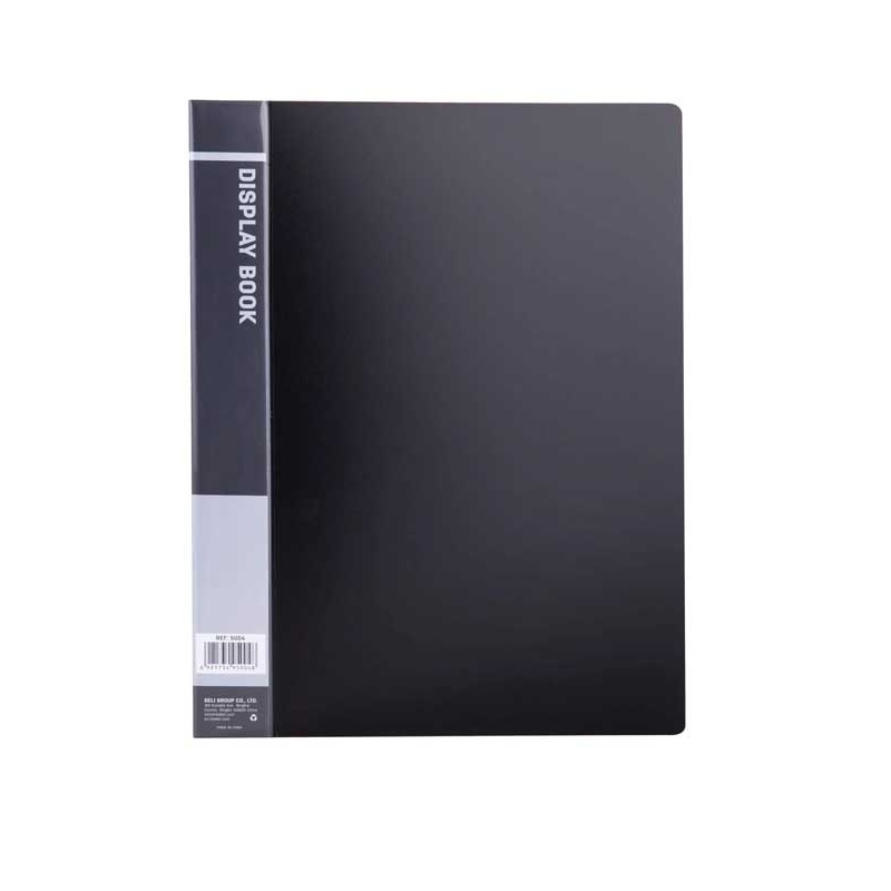 Папка с мультиф. 40 л. Deli, 0,75мм, черная